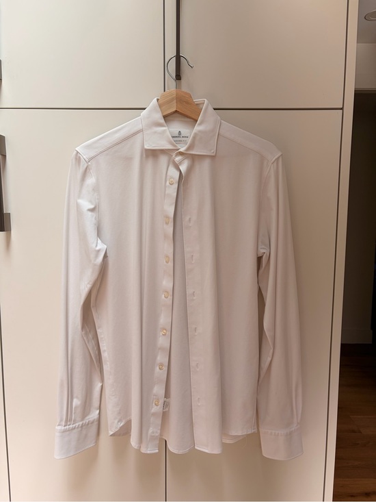 Emanuel Berg Other - Men's Long-Sleeve Classic Dress Shirt in White